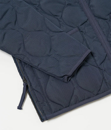 TAION UNISEX MILITARY W-ZIP CREW NECK DOWN JACKET DARK NAVY - Shoelosophy