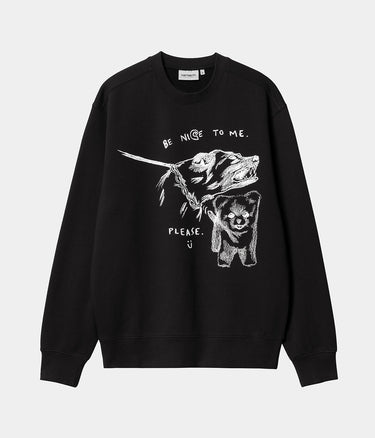 PEPE TIRELLI X CARHARTT WIP PEPE BE NICE SWEATSHIRT I033933 SCHWARZ - Shoelosophy
