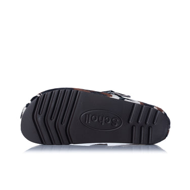 SCHOLL GRACE CLOG F00914 PONY HAIR KUHLEDER - Shoelosophy