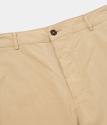 UNIVERSAL WORKS MILITARY CHINO 32528 SEERSUCKER II SAND - Shoelosophy