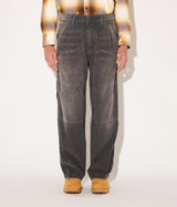 AMISH SUPPLIES SUPER KNEE CORDUROY DESTROYED WASHED BLACK - Shoelosophy