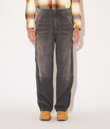 AMISH SUPPLIES SUPER KNEE CORDUROY DESTROY WASHED BLACK - Shoelosophy