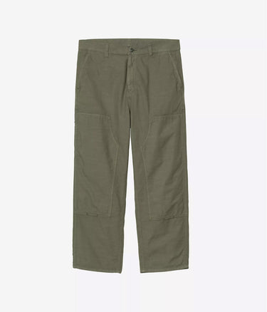CARHARTT WIP WALTER DOUBLE KNEE PANT I036490 LEAF GARMENT DYED - Shoelosophy