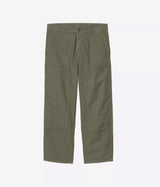 CARHARTT WIP WALTER DOUBLE KNEE PANT I036490 LEAF GARMENT DYED - Shoelosophy