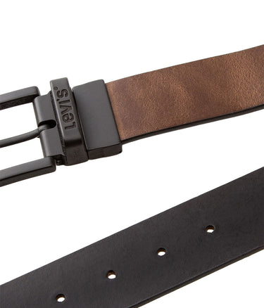 LEVI'S LM BELT REVERISBLE 38018-0021 BLACK CAVIAR - Shoelosophy