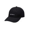 CARHARTT WIP CANVAS SCRIPT CAP I028876 SCHWARZ WEISS - Shoelosophy