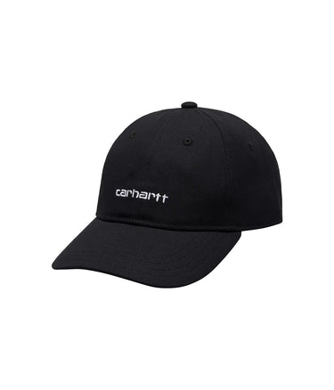 CARHARTT WIP CANVAS SCRIPT CAP I028876 SCHWARZ WEISS - Shoelosophy