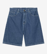 CARHARTT WIP BRANDON SHORT I036543 BLUE STONE WASH - Shoelosophy