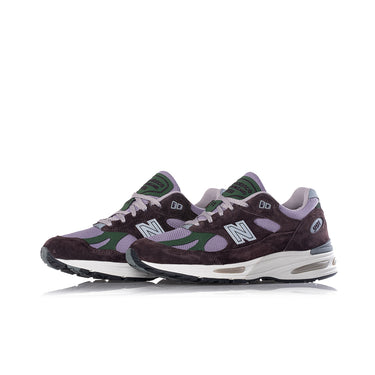 NEW BALANCE 991 V2 MADE IN ENGLAND U991BP2 LICORICE LAVENDER GRAY DOUGLAS FIR - Shoelosophy