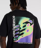 NEW BALANCE TRI LOGO HEAT MAP T-SHIRT MT61V4ZG SCHWARZ - Shoelosophy