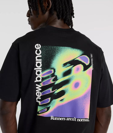 NEW BALANCE TRI LOGO HEAT MAP T-SHIRT MT61V4ZG SCHWARZ - Shoelosophy