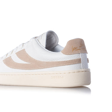 SUPERGA ARCHIVIO LENDL S51477W WEISS ELFENBEIN BEIGE AUS GELB - Shoelosophy