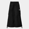 CARHARTT WIP WOMENS CARGO SKIRT LONG I033823 SCHWARZ - Shoelosophy