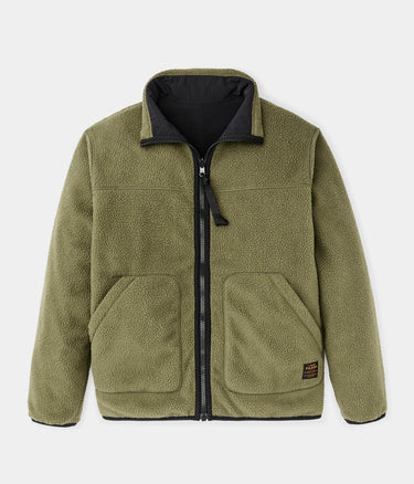 FILSON REVERSIBLE FLEECE FLEECE JACKET RISTOP WR FMCPS0143 DARK OLIVE DRABV - Shoelosophy