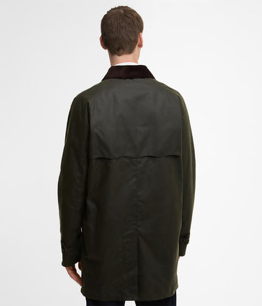 BARBOUR X BARACUTA TRENCHCOAT BRCOS1157 WAX OLIVE - Shoelosophy
