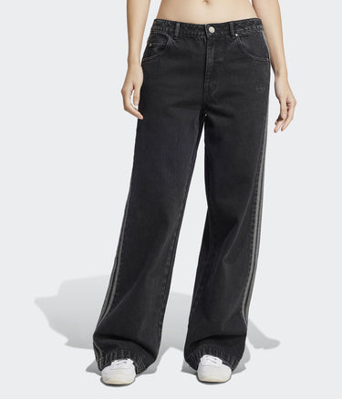 ADIDAS ORIGINALS DENIM 3 STRIPES PANT JD3109 TRUE BLACK - Shoelosophy
