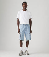LEVI'S 478 BAGGY CARGO SHORTS 001GU-0004 BLUE STONE WASHED JORTS MAN - Shoelosophy