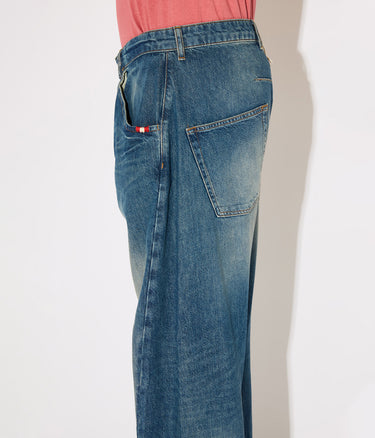 AMISH SUPPLIES TWIST SLUB DENIM JEANS HERREN LOOSE FIT - Shoelosophy