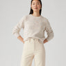 LEVI'S WOMENS SNOWFLAKE PULLOVER A9283-0000 SUNNY CREAM CONFETTI - Shoelosophy