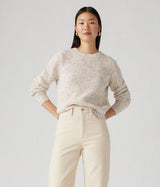 LEVI'S WOMENS SNOWFLAKE PULLOVER A9283-0000 SUNNY CREAM CONFETTI - Shoelosophy