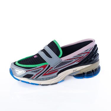 NEW BALANCE 1906 LOAFER U190663V SILVER METALLIC BLACK FIRE CRACKER - Shoelosophy
