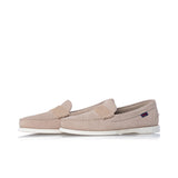 SEBAGO DOCKSIDES DAN BOAT FLESH OUT BEIGE CAMEL LOAFER HERREN WILDLEDER - Shoelosophy