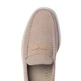 SEBAGO DOCKSIDES DAN BOAT FLESH OUT BEIGE CAMEL LOAFER HERREN WILDLEDER - Shoelosophy