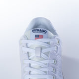 SEBAGO DOCKSIDES HURRICANE OG WEISSES GETROMMTES LEDER - Shoelosophy