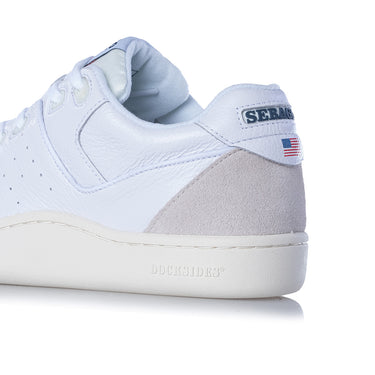 SEBAGO DOCKSIDES HURRICANE OG WEISSES GETROMMTES LEDER - Shoelosophy