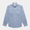 SEBAGO OSBORN SHIRT 721222W BLUE CELESTE CAMICIA LINO UOMO - Shoelosophy