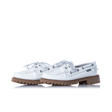 SEBAGO CAMPSIDES RANGER WOMAN 771276W WHITE GUM DAMENMOKASSIN - Shoelosophy