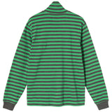 STUSSY CLASSIC STRIPE LS TURTLENECK TEE 1140229 GREEN - Shoelosophy
