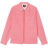 STUSSY MINI CHECK FULL ZIP LS SHIRT 1110021 RED CAMICIA UOMO - Shoelosophy