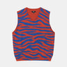 STUSSY TIGER BEDRUCKTE PULLOVERWESTE 117139 ROT - Shoelosophy