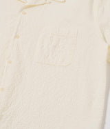 UNIVERSAL WORKS ROAD SHIRT 34559 ARTEN SEERSUCKER ECRU - Shoelosophy