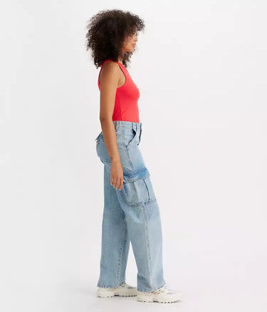 LEVI'S WOMENS '94 BAGGY CARGOS A4707-0026 SCHAU MICH AN - Shoelosophy