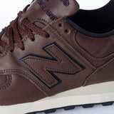 NEW BALANCE 576 MADE IN ENGLAND LUX LEATHER OU576BRK BROWN - Shoelosophy