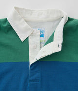 GRAMICCI LANGDON RUGBY SHIRT G5FM-J141 CERULEAN EMERALD - Shoelosophy