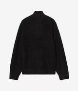 CARHARTT WIP DETROIT HALF ZIP SWEATER I035398 BLACK - Shoelosophy