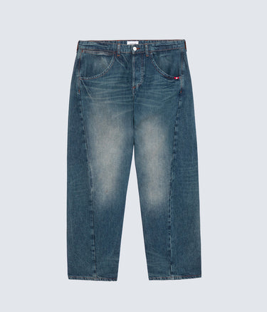 AMISH SUPPLIES TWIST SLUB DENIM JEANS HERREN LOOSE FIT - Shoelosophy