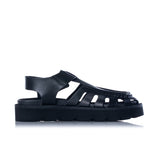 CLARKS ORIGINALS WOMENS MEARE BUCKLE BLACK LEATHER - Shoelosophy