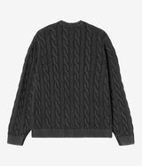 CARHARTT WIP CARTER SWEATER I035179 BLACK GARMENT DYED - Shoelosophy