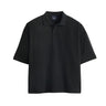 LEVI'S BLUE TAB CROPPED POLO 004TK-0001 JET BLACK - Shoelosophy