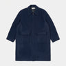 UNIVERSAL WORKS ACCOUNT COAT 31104 NAVY MEN'S LOOSE FIT COAT - Shoelosophy