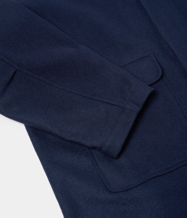 UNIVERSAL WORKS ACCOUNT COAT 31104 NAVY MEN'S LOOSE FIT COAT - Shoelosophy