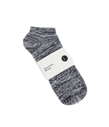 UNIVERSAL WORKS ANKLE SLUB SOCKS NAVY - Shoelosophy
