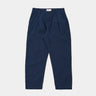UNIVERSAL WORKS DUKE PANT 34626 DERBY STRIPE SEERSUCKER NAVY - Shoelosophy