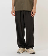 UNIVERSAL WORKS DUTCH PANT P34028 TROPICAL SUITING BROWN MARL - Shoelosophy