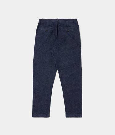 UNIVERSAL WORKS MILITARY CHINO 33651 FUTURE DENIM INDIGO - Shoelosophy