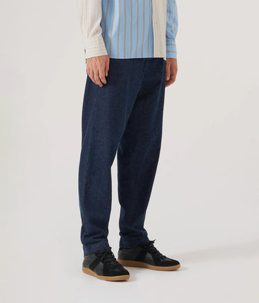 UNIVERSAL WORKS MILITARY CHINO 33651 FUTURE DENIM INDIGO - Shoelosophy